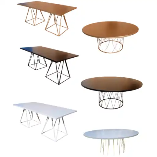 Wood Table Base Metal